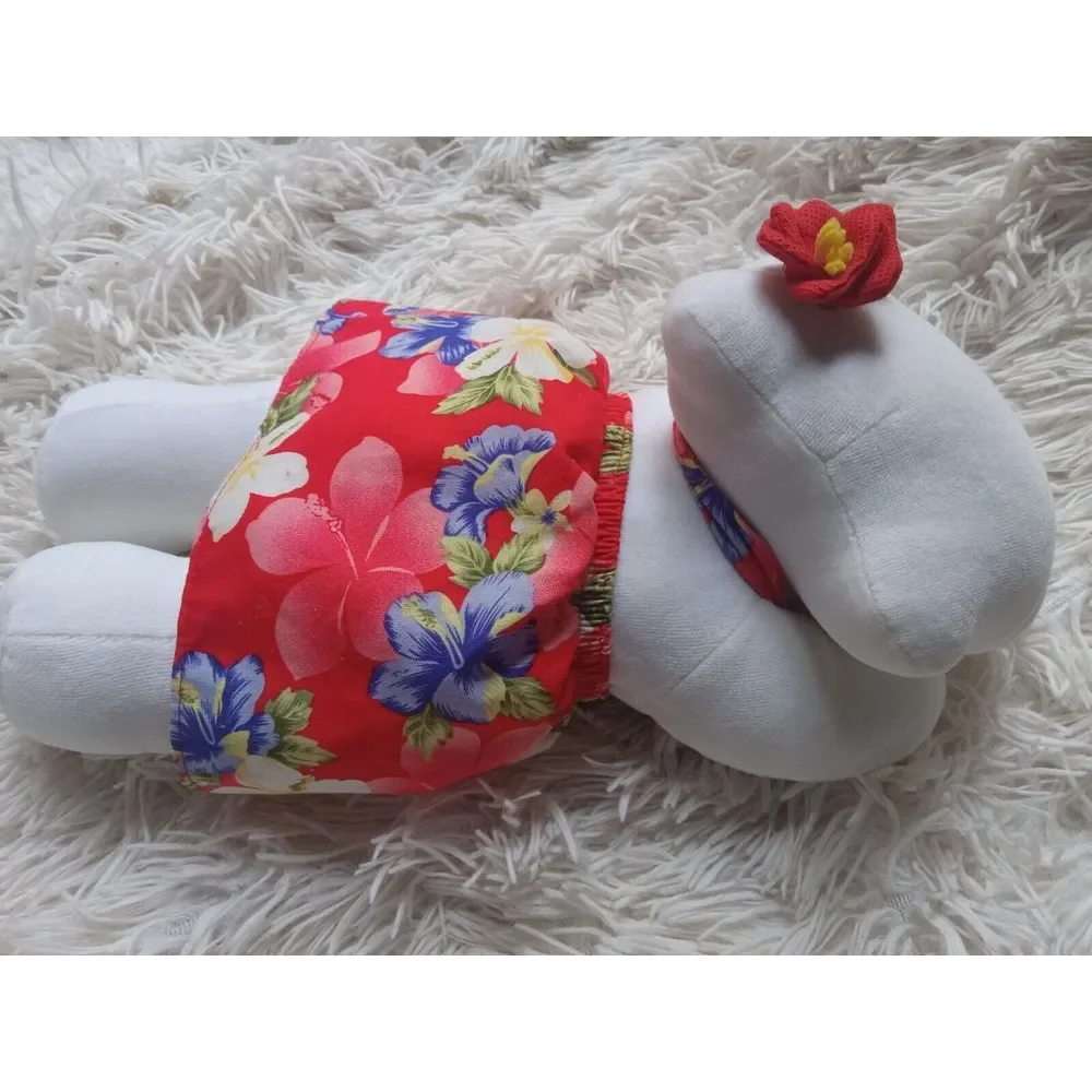 Rare Cute Hello Kitty Plush Pillow Hawaii Sleeping Laying‎ Down 13